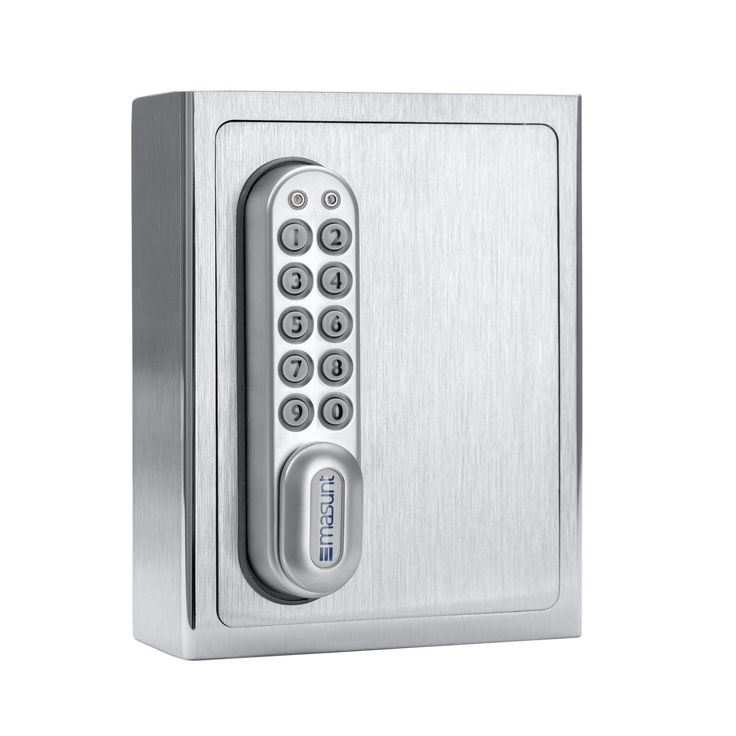 masunt key safe 1140 E Code | innovative online code assignment from a distance | electronic key safe made of solid V4A stainless steel | break-in-proof extra corrosion-resistant for maritime climate