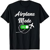 Airplane Mode Funny Travel Pilot Plane Vacation T-Shirt