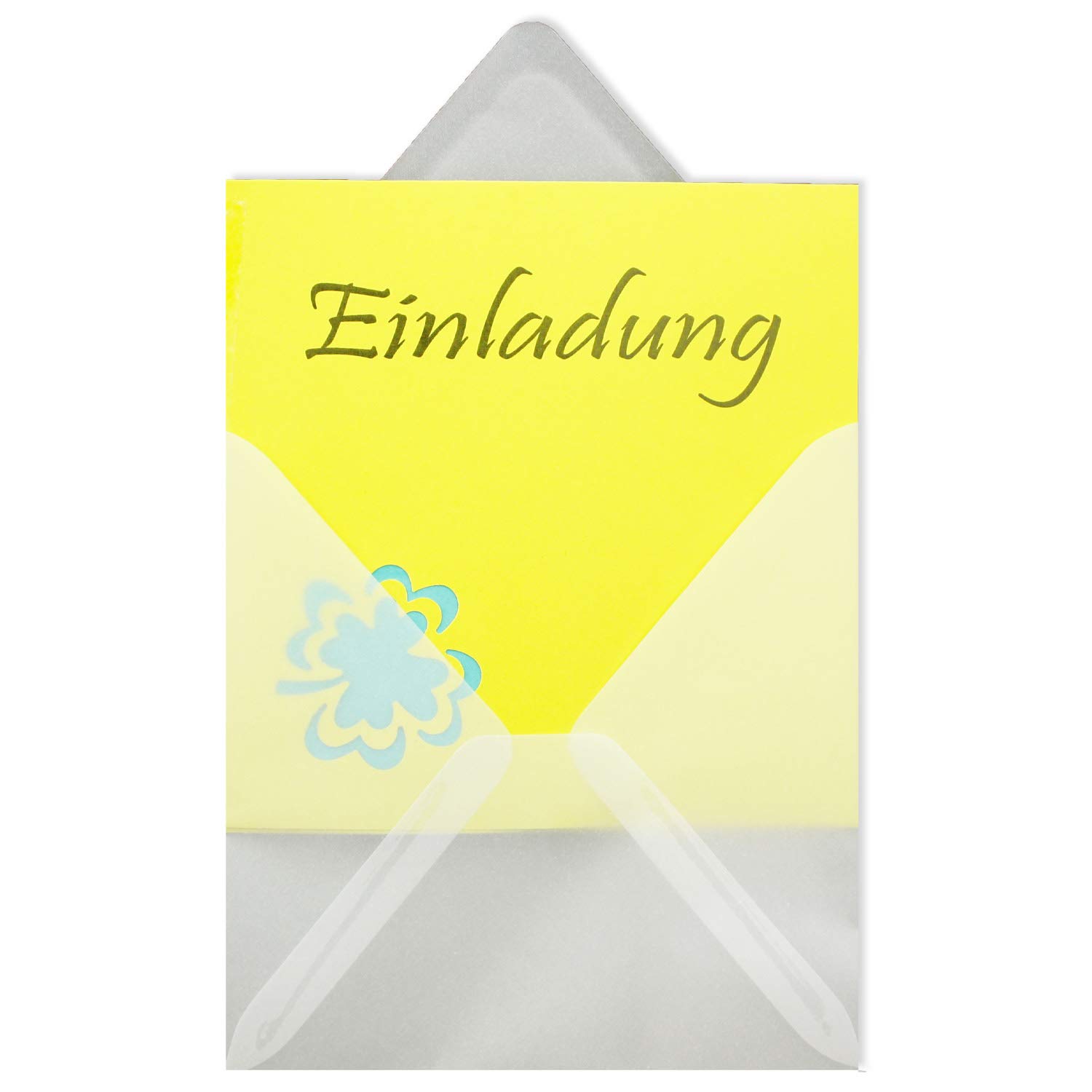 FarbenFroh by GUSTAV NEUSER 100x square envelopes in transparent white - 15.5 x 15.5 cm - without window, with wet glue - 92 g/m² - for invitation cards for weddings, birthdays and more - FarbenFroh