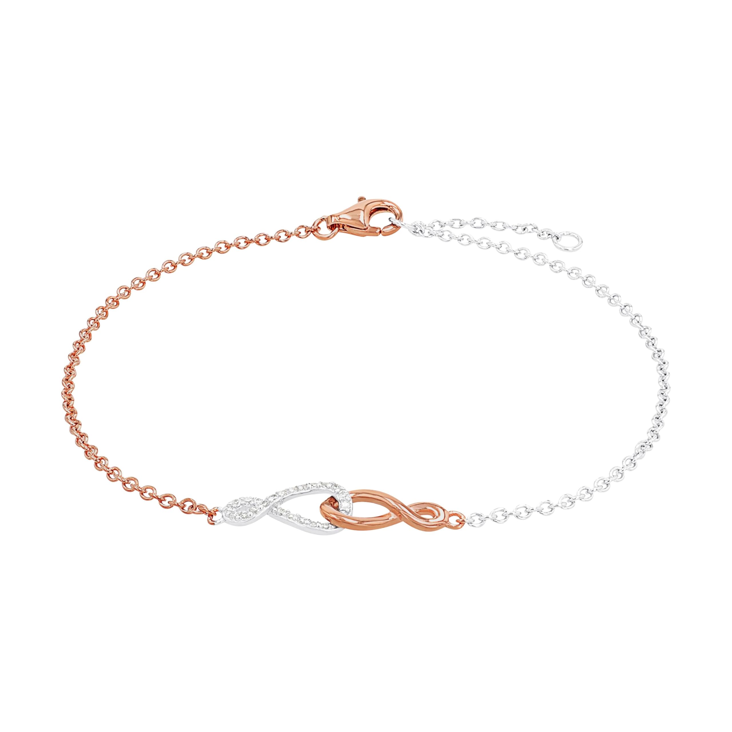 Amor Bracelet Women Arm jewelry, with Zirconia synth., 19+2 cm, Multicolor, Infinity, Comes in jewelry gift box, 9271276 — image 1