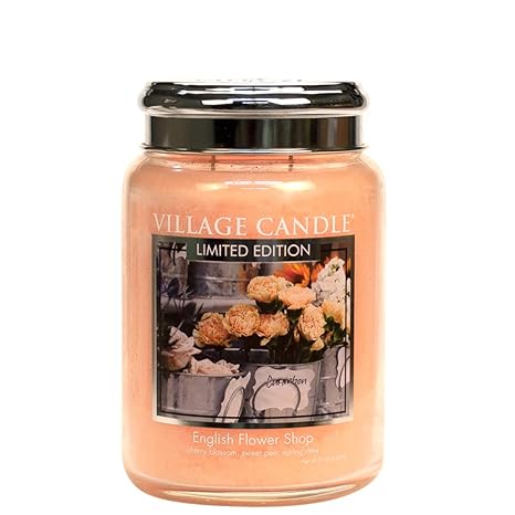 Village Candle - Duftkerze - Kerze - Tradition - English Flower Shop - 626g - Limited Edition