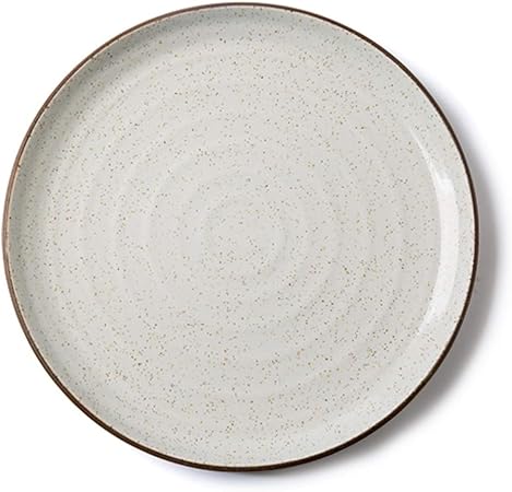 Kuche Runde Keramik Teller Sets Dessert Salat Pizza Geschirr Sets Moderne Einfachheit Europaischen Teller 26cm Mittagessen Abendessen Steak Teller Weiss Farbe 5 Piece Amazon De Kuche Haushalt