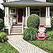 Big Dot of Happiness Jolly Santa Claus - Santa Stop Here Yard Sign - Christmas Welcome Yard Sign