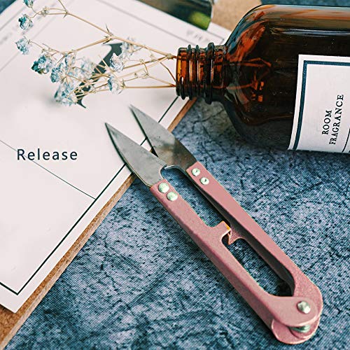 U Sewing Scissors Clippers,MIUSIE 12 PCS Mini Small Snips Trimming Nipper,Mini Sewing Scissors,Embroidery Thrum Yarn Fishing Thread Beading Cutter for Sewing - Thumbnail 5