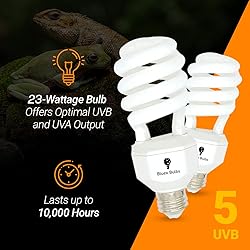 2 Pack 23-Watt Reptile Bulb Tropical UVA UVB Light