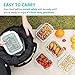 Bayco 6 Pack Glass Meal Prep Containers with Lids, Airtight Glass Lunch Bento Boxes, BPA-Free & Leak Proof (6 Lids & 6 Containers)