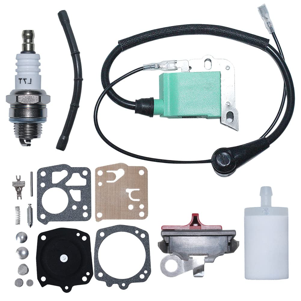 Gubeter Ignition Coil Carburetor Repair Kit, For Husqvarna 272 268 266 Chainsaw Part, Tillotson Rk-23Hs, 544018401