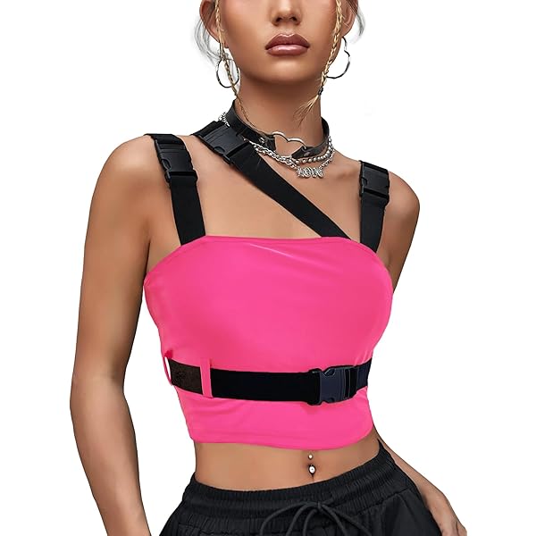 Floerns - Playera Sin Mangas Con Botones Para Mujer, Cuello
