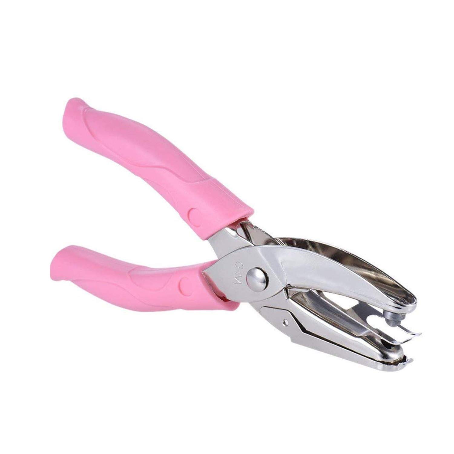 Heart Paper Punch with Pink Grip Craft Puncher for Card Scrapbooking Notebook Tyre Handheld Tool