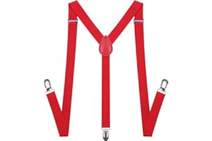 chiyu-yang Suspenders Bow Tie for Men and Women - Adjustable Tall stature Elastic Y Back Style With Strong Metal Clips