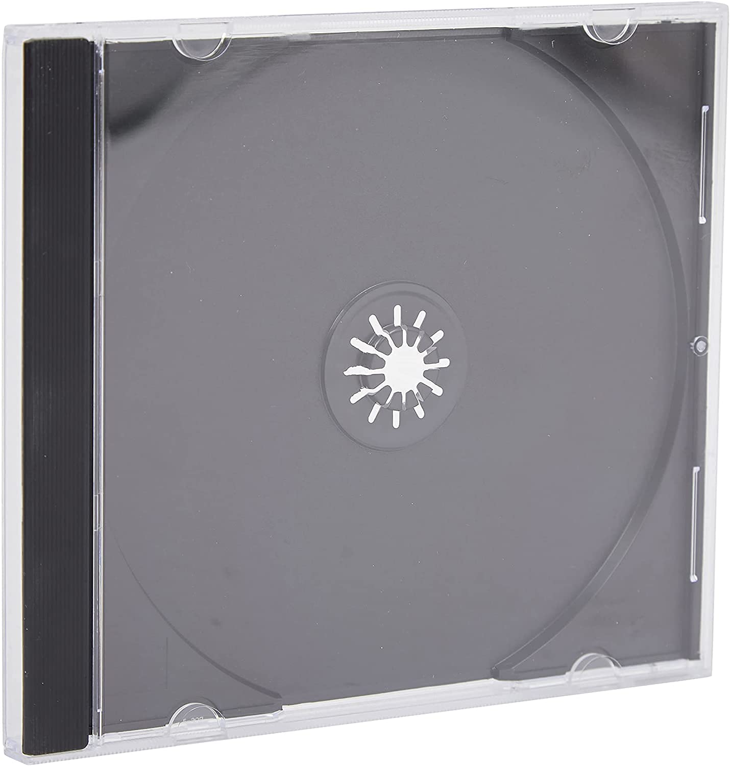Vision Media® 100 X Single CD Jewel Case Black Tray - 10.4mm Spine