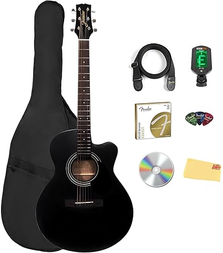 Amazon.com: Jasmine JD39CE-BLK J-Series Acoustic-Electric Guitar