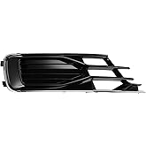 REPAIROCK 1 Pc Fog Light Grill for Audi A6 2016-2018 ABS Black Front Right Front Lower Bumper Fog Light Cover Inserts