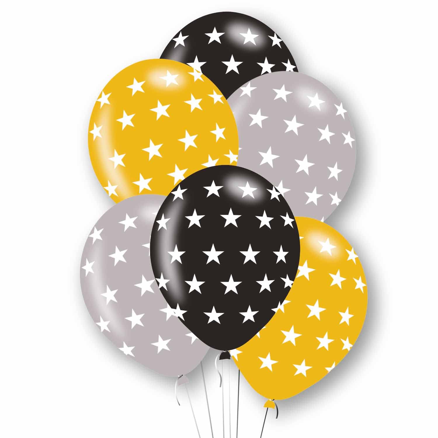 Amscan 9912796 Rtl Balloon 6Pk Stars