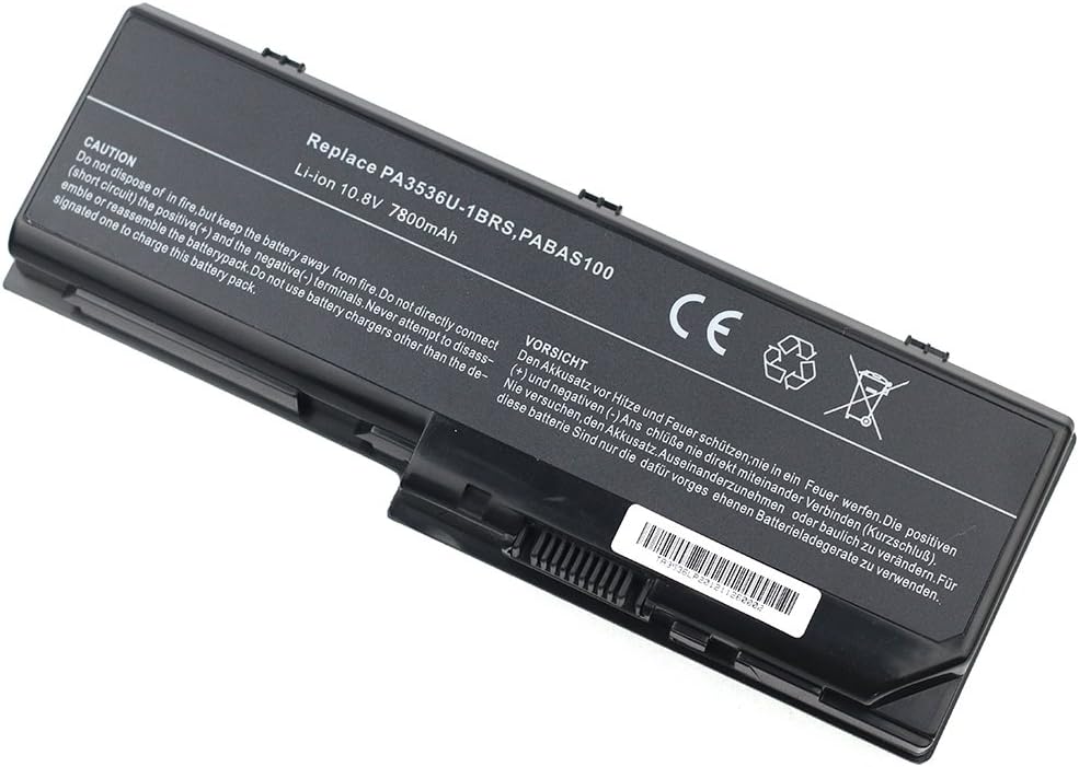 Bay Valley PartsTOSHIBA 9-Cells 10.8V 7800mAh New Replacement Laptop Battery for Equium L350-10L L350D-11D P200 P200-178 Compatible with Part Numbers PA3536 PA3536U PA3536U1BAS PA3536U-1BAS