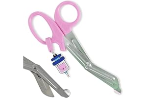 JJ LMS Nursing Scissors - Trauma Shears - Blunt Tip Scissors - Stainless Steel - Design - Distinctive Keyring