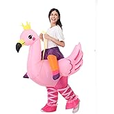 Ouksma Inflatable Ride-On Animal Costume for Adults, Funny Blow Up Suit for Halloween, Carnival, Cosplay, Party, Festival