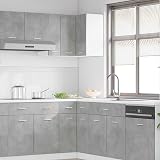 vidaXL Hanging Corner Cabinet - Engineered Wood - Concrete Grey 57x57x60 cm view 2