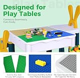 Lekebaby Classic Baseplates 12 Pack 10x10 Green Blue Grey Sand ABS Compatible view 4