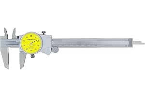 Mitutoyo 505-732 Dial Caliper, 1 mm per Rev, 0-150 mm Range, 0.01 mm Accuracy