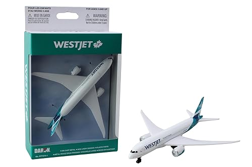 Daron Toy Airplane – WestJet Airlines – Die-Cast Metal Model Airplane Toy  with Plastic Parts for Kids Ages 3+ in Bahrain Whizz Airplanes