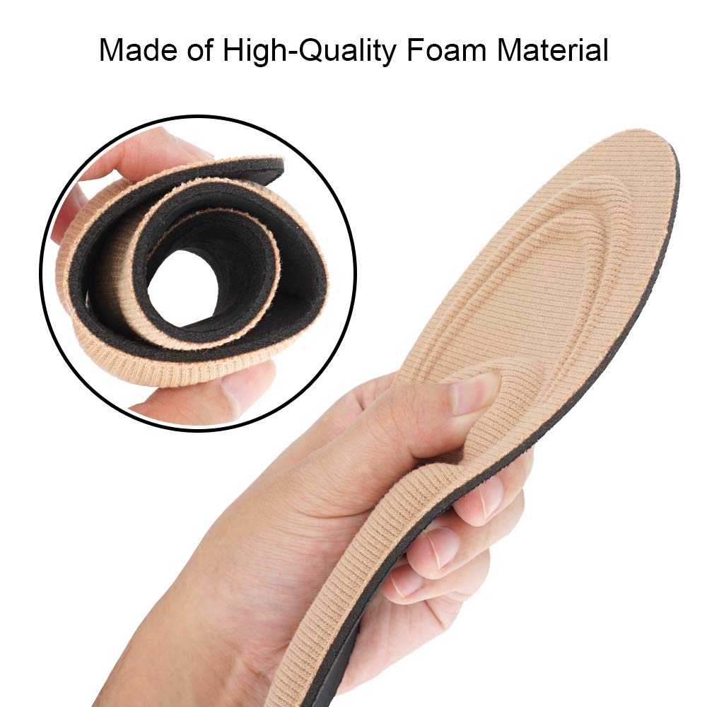 Beautulip Foam Insole Soft Shoe Insert Metatarsal Relief Comfort Cushioning for Feet (M: Women\'s 5~9 / Men\'s 3.5-7.5)