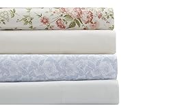 Laura Ashley - King Sheets, Cotton Percale 6-Piece