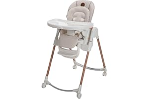 Maxi-Cosi Minla 6-in-1 High Chair, convertible, from birth, detachable kitchen booster seat, compact fold, easy to clean, Hor