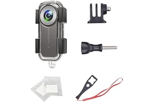 BIRGIPAR Waterproof Case for Insta 360 one X2 Action Camera, Underwater Diving Protective Housing 30M with Bracket Accessories