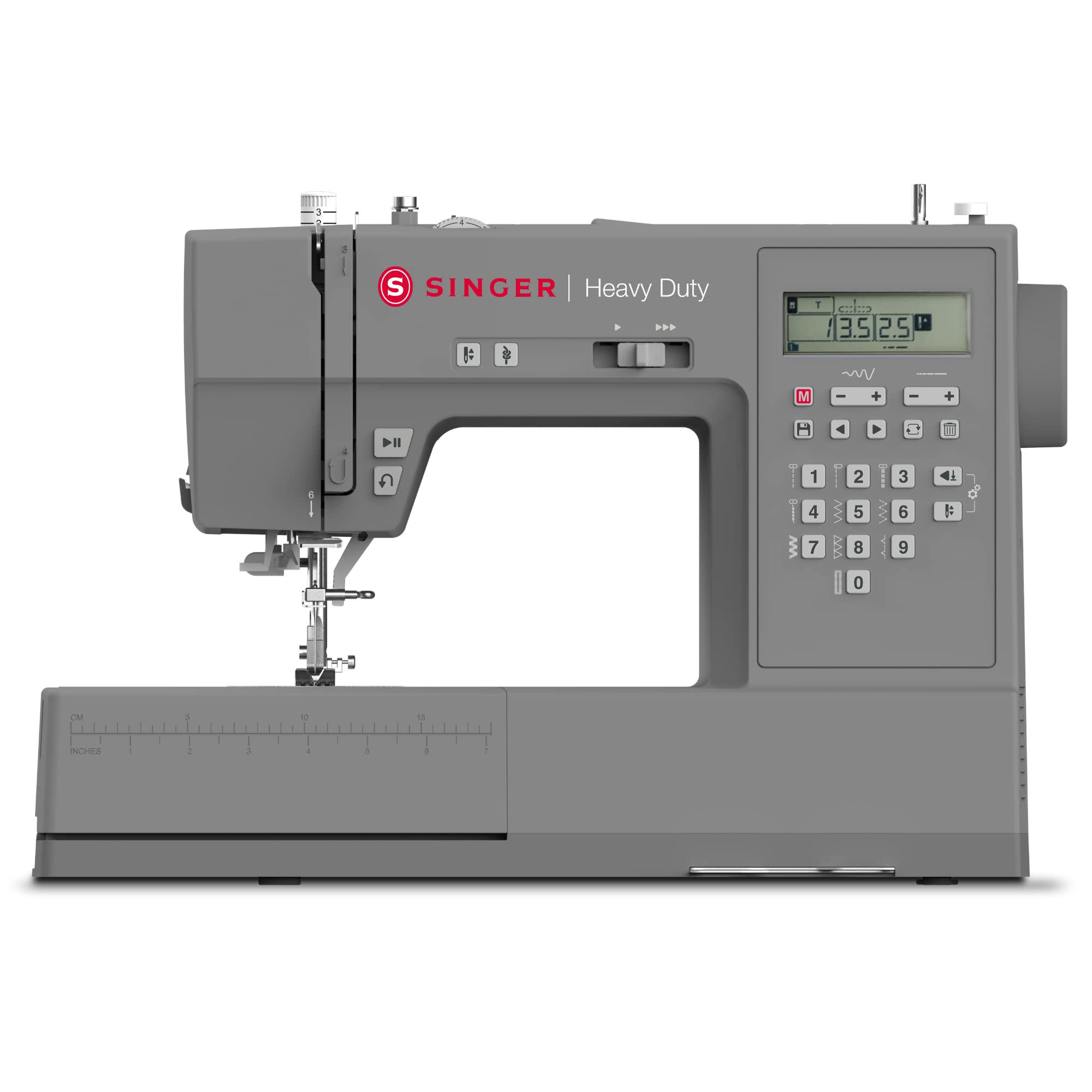SINGER Heavy Duty 6700C Computerized Sewing Machine with Accessory Kit | Strong Motor with Enhanced Piercing Power, 411 Stitch Applications, LCD Screen, Full Metal frame & 1-step Buttonhole