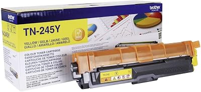 Brother TN-245Y Yellow High Yield Toner Cartridge - Genuine Brother Supplies