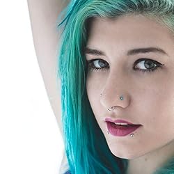 ZS 5 Pieces Opal Nose Studs 20 Gauge Nose Pin Blue