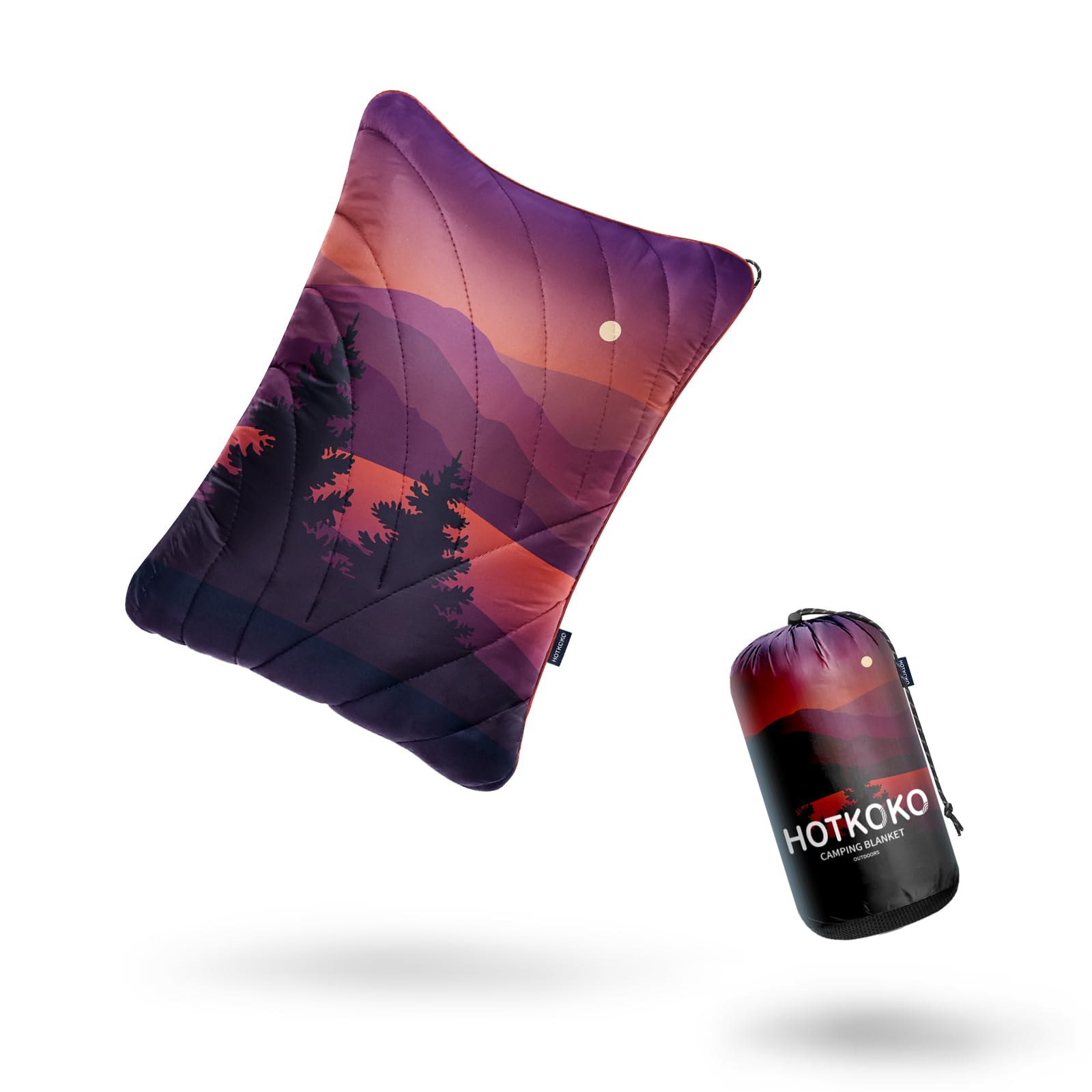 Photo 1 of hotkoko Camping Pillow,Supportive Compressible Travel Pillow Large Size Lightweight Camp Pillow with Storage Bag for Camping,Hiking,Backpacking,Airplane