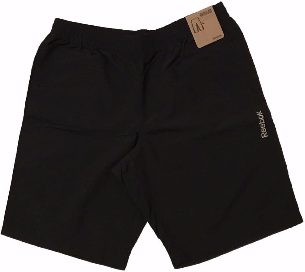 Reebok Men’s Utility Pocket Shorts, Black, Large Clothing