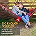 2 Person Hammock by Unlimited Camp: 3 Seam Nylon Portable Lightweight Bedding for Camping, Hiking, Beach, or Yard plus Free Pillows, Ropes, and Straps