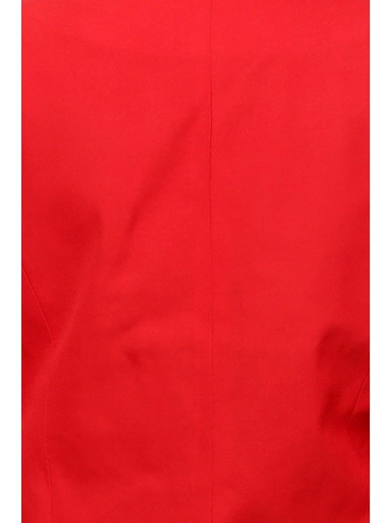 pannkh red solid women's blazer