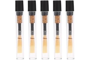 Soft Oboe Reed, Oboe Reed Medium Soft Oboe Reeds Cork Reed Wind Instrument Parts with Transparent Tube Sleeve(5pcs)
