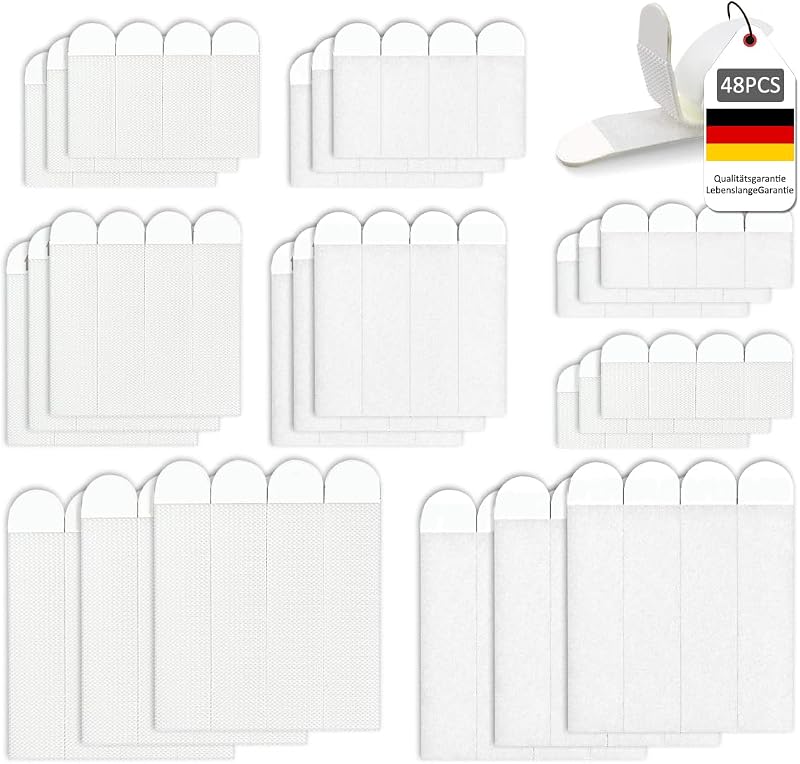 EITEYI 48 Pairs Heavy Duty Picture Hanging Strips Damage Free Water Resistant 4