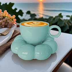 ARISKEY Coffee Mug Set Cloud Mug with Sunflower