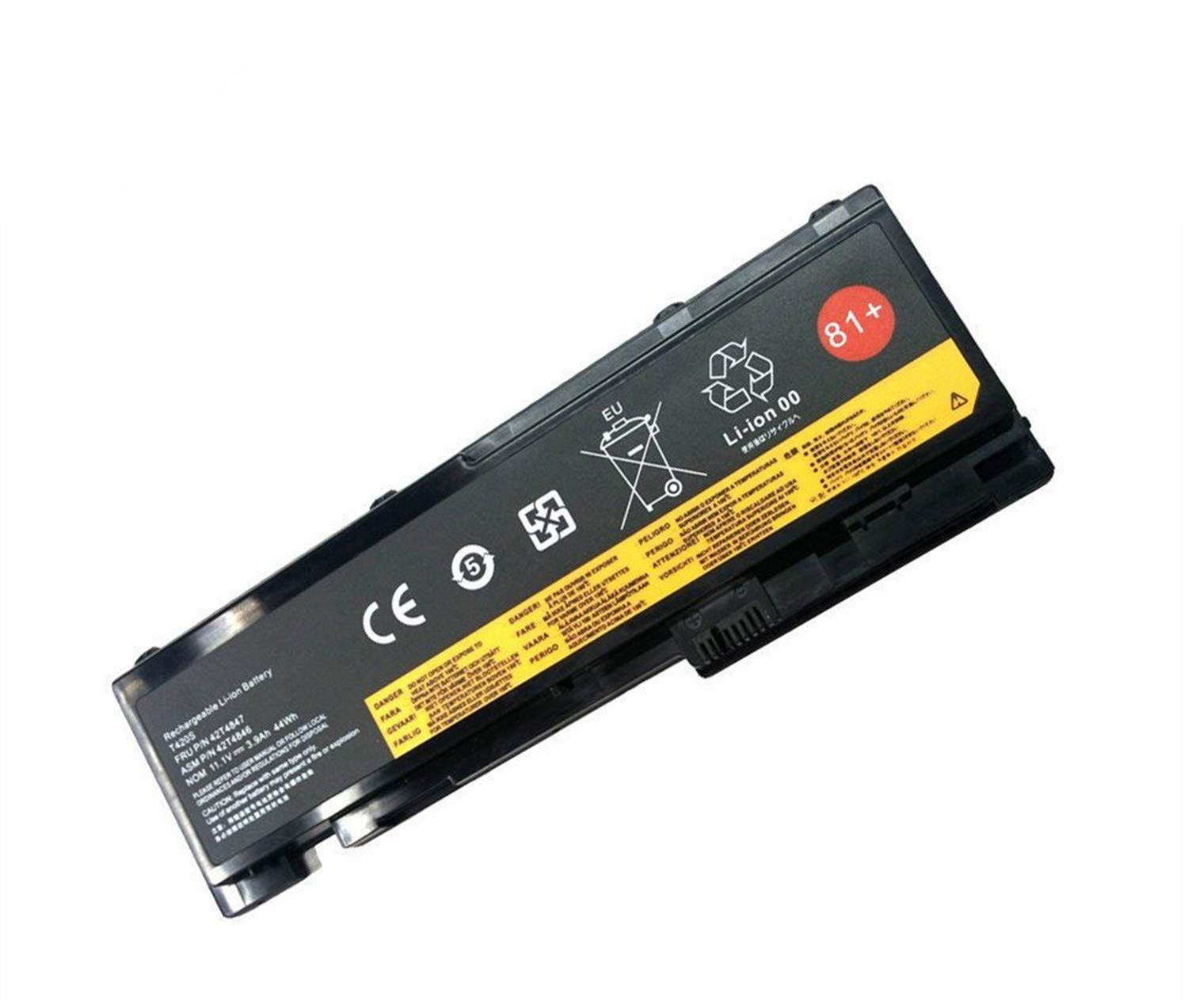 81+ 42T4846 Laptop Battery Replacement for Lenovo ThinkPad T420i T420s T430s 0A36287 42T4844 42T4845 42T4847 45N1036 45N1037 45N1038 45N1039 45N1064 45N1065 45N1143(11.1V 44Wh)
