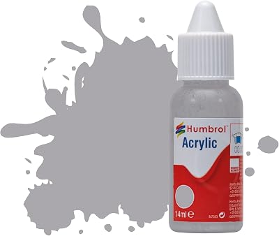 Humbrol Pale Grey Gloss Acrylic Paint 14ml No.40 DB0040