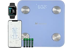 HAIZHIHUI FITDAYS Smart Body Fat Scale, Bluetooth Composition Analyzer, 400lbs (FG2317WB-BLUE)