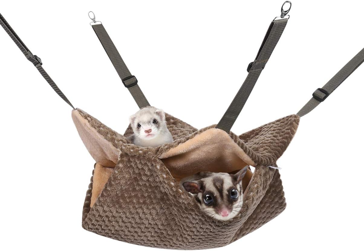 Oncpcare Hängematte Für Kleintiere 30x30cm - 3-lagiges Hamsterbett Für Käfig