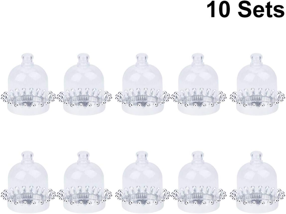 Assiettes Et Plats De Service Vaisselle Et Plats De Service Napravi Rs Cabilock 10 Ensembles De Couverture De Support De Gateau Cloche Gateaux Assiette Cupcakes Affichage Desserts Avec Dome Transparent Et Plaque De