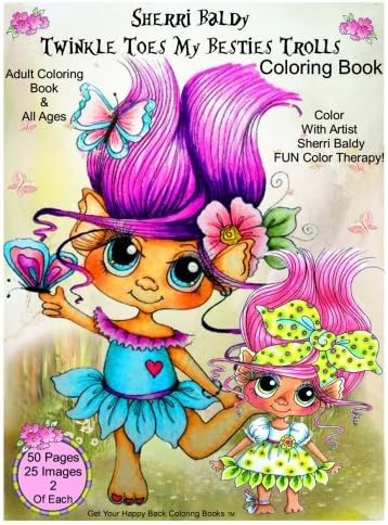 Sherri Baldy Twinkle Toes My Besties Trolls Coloring Book