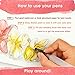 Watercolor Brush Pens–20 Vibrant Colors with Real Brush Tips. 1 Water Blending Brush. Durable Markers for Lettering, Bullet Journal, Drawing, Painting, Coloring - Bonus Stencil Pack