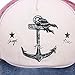 Peak Mall Pirate Ship Anchor Printing Vintage Baseball Cap Adjustable Distressed Trucker Hat Caps For Men and Women