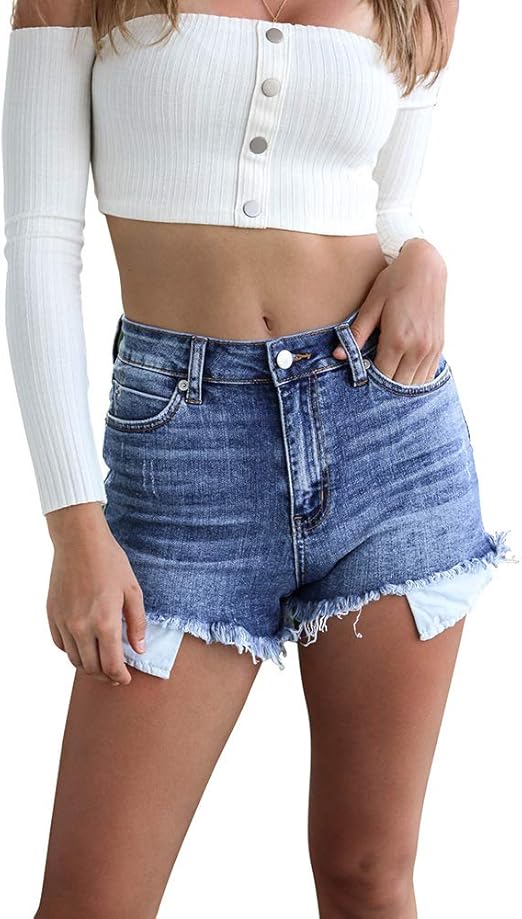 womens slim leg shorts