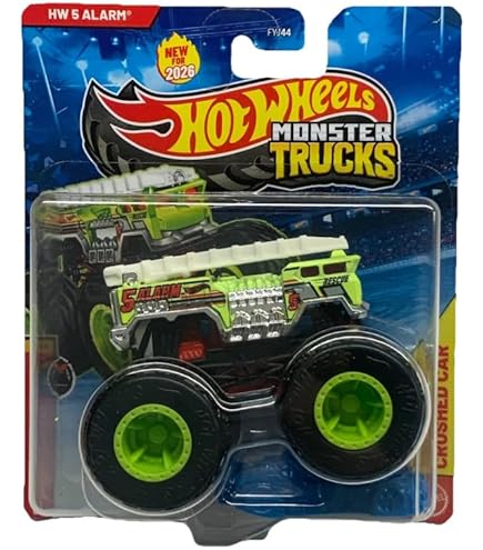 Hot Wheels Monster Jam 5 Alarm Includes Crushable Car 15/75 Stunt