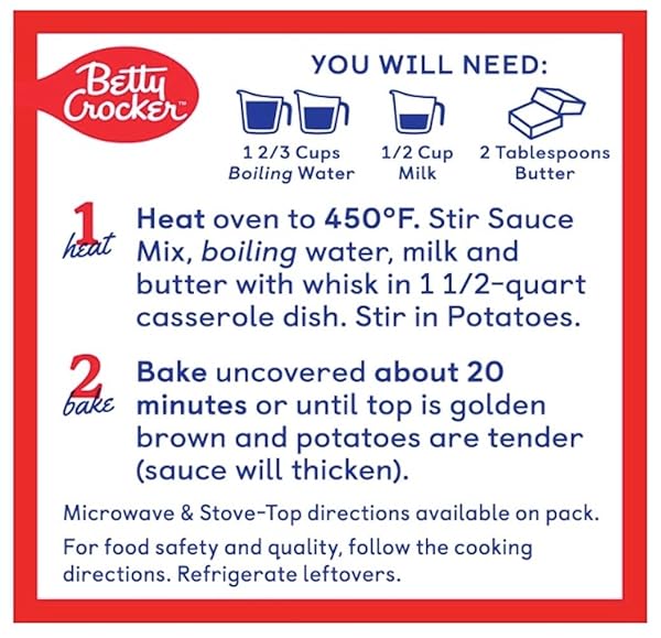 BETTY CROCKER JULIENNE CASSEROLE POTATOES 4 OZ (PACK OF 2)